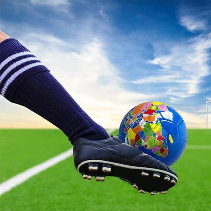 ArtCreativity Globe Soccer Playground Ball for Kids, Bouncy 9 Inch Kick Ball for Backyard, Park, and Beach Outdoor Fun, Detailed Design, Durable Outside Play Toys for Boys and Girls - Sold Deflated