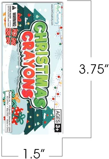 Christmas Crayons Set for Kids, 12 Boxes, Each Box with 4 Crayons, Ful ·  Art Creativity