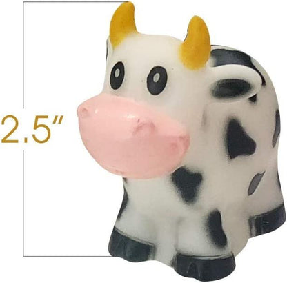 ArtCreativity Rubber Water Squirting Cows, Pack of 12, Bathtub and Pool Toys for Kids, Safe and Durable Water Squirters, Birthday Party Favors, Goodie Bag Fillers