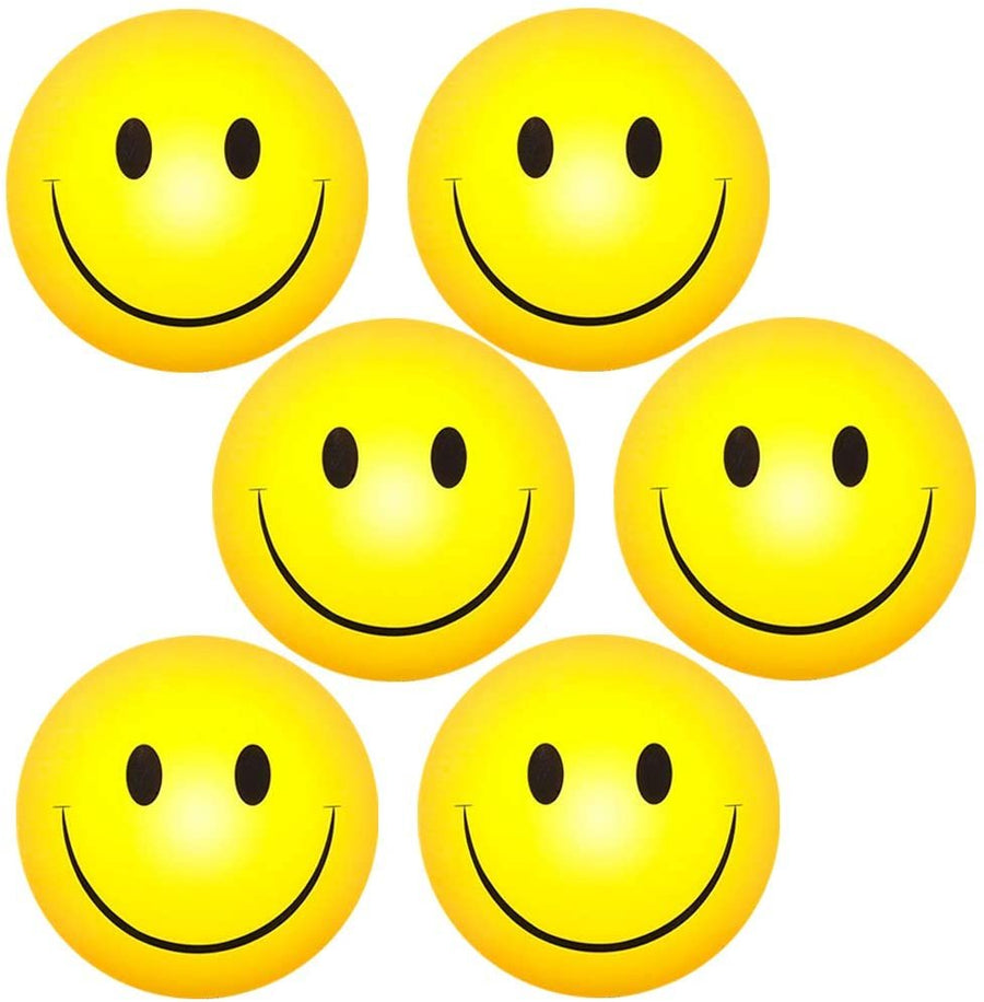 Smiley Face Magnets, Set of 6, Emoji Party Favors for Kids and Adults, Cute Smile Face Fridge Magnets, Fun Goodie Bag Fillers, Stocking Stuffers, Classroom Prizes, Teacher Rewards