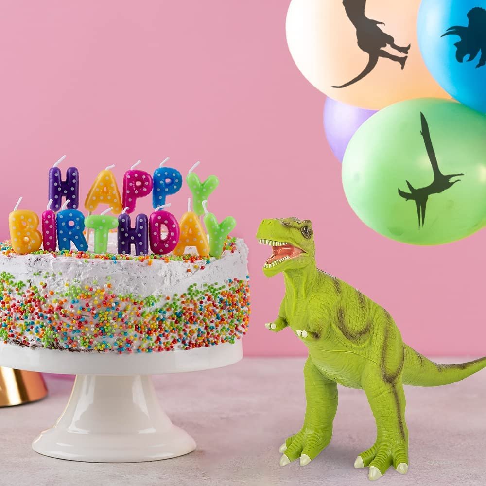 Soft T-Rex Dinosaur Toy for Kids, Super Realistic and Soft Touch 9.5" Dinosaur Figurine, Great Educational Learning Resource, Dinosaur Gift and Party Favors for Boys and Girls