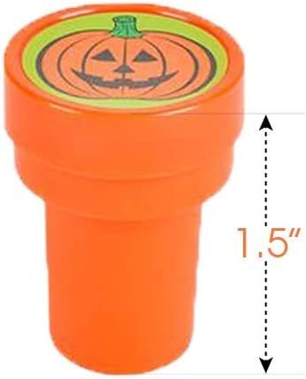 Halloween Stampers for Kids, Pack of 24 Assorted Pre-Inked Stampers, Best for Halloween Party Favors, Goodie Bag Fillers, Non-Candy Halloween Treats, Trick or Treat Supplies