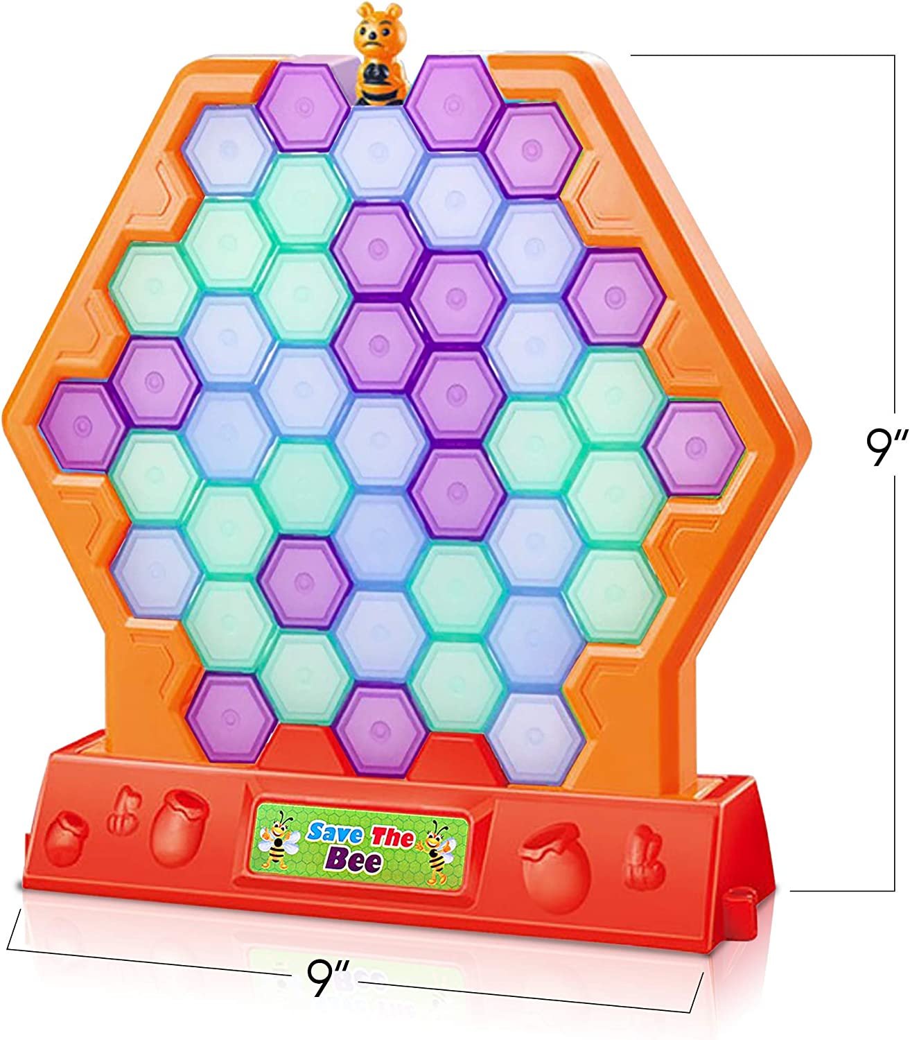 Gamie Save The Bee Game for Kids - Interactive Stacking and Tumbling Game - Educational Learning Toy - Great for Boys and Girls - Fun Indoor Activity for Children