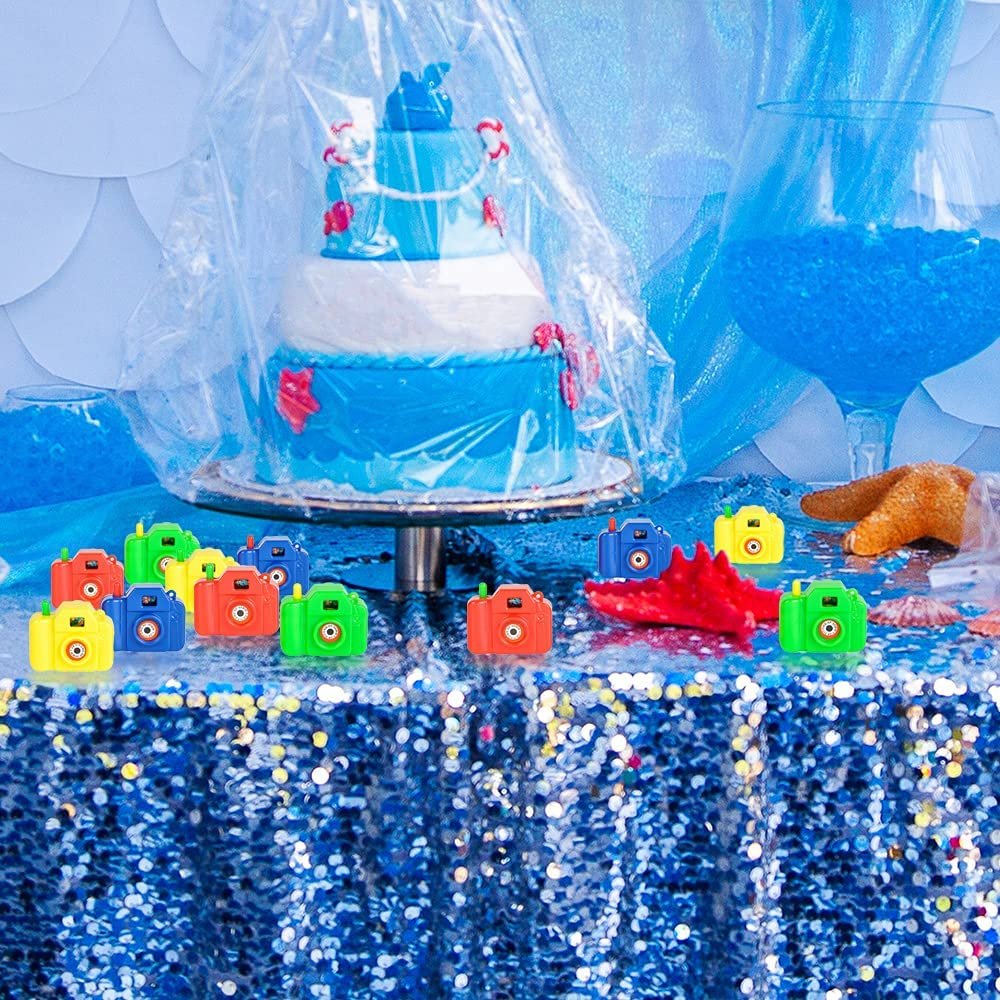 Mini Plastic Sea Life Camera Viewers, Set of 12, Children’s Pretend Play Prop with Images in Viewfinder, Fun Birthday Party Favors, Goodie Bag Fillers, Holiday Prize for Boys and Girls