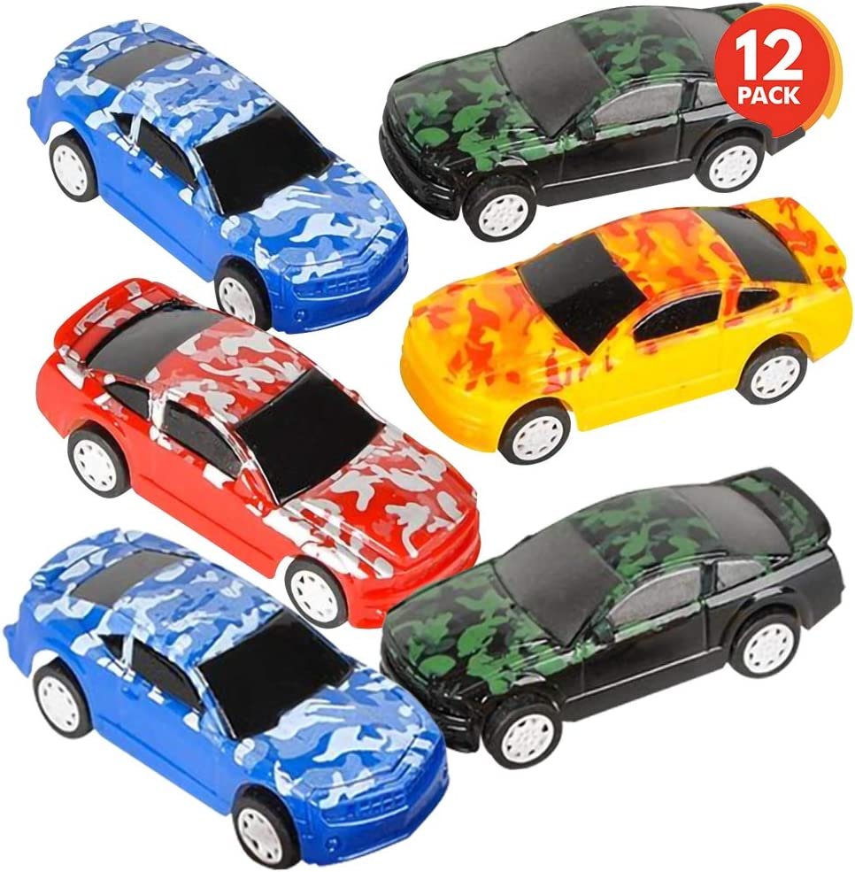 ArtCreativity 3.25 Inch Pull Back Toy Cars for Kids, Set of 12, Pullback Racers in Assorted Colors, Birthday Party Favors for Boys and Girls, Goodie Bag Fillers, Small Carnival and Contest Prize
