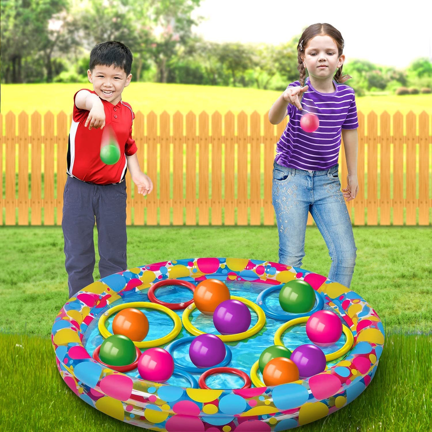 Wholesale Inflatable Pool Ring Toss Games Kit With Rings