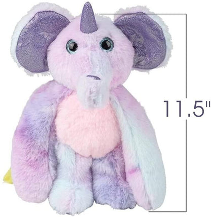 ArtCreativity Elephant Plush Toy with Colorful Tail, 1pc, Elephant Stuffed Toy for Boys and Girls, Animal Party Decoration, Kids’ Room and Baby Nursery Décor, Weighted for Easy Display