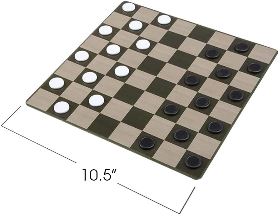 10 in 1 Board Game Set, Travel-Friendly Family Board Game Set with