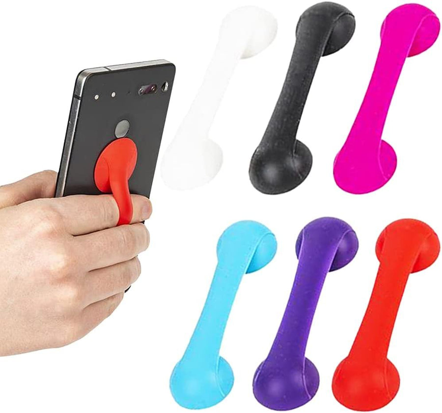 Silicone Mobile Grips for Cell Phones, Set of 24, Smart Phone Finger Straps in Assorted Colors, Fun Smartphone Accessories for Kids and Adults, Goodie Bag Fillers and Party Favors