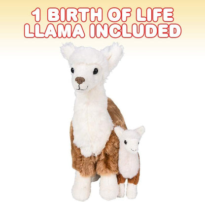 ArtCreativity Llama Stuffed Toy, 1 PC, Soft Mom and Baby Llama Plush Toy for Kids, Cute Home and Nursery Animal Decorations, Zoo Party Prop, Best Birthday Gift Idea, 8 Inches Tall
