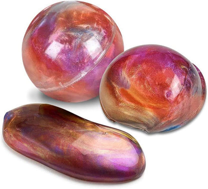 ArtCreativity Rainbow Putty Ball for Kids - Pack of 12 - Silly Galaxy Putty in Mini Balls, Therapy Sensory Stress Relief Toys, Birthday Party Favors, Stocking Stuffers, Goody Bag Fillers