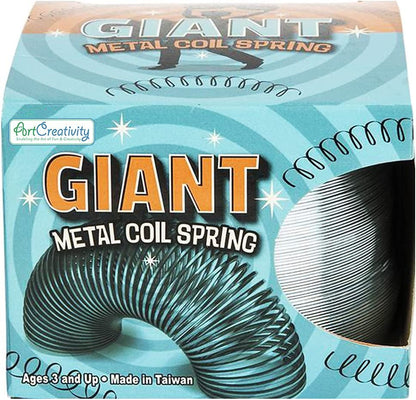 ArtCreativity Giant Metal Coil Spring, 1 PC, Classic Fidget Toy for Kids,, Stress Relief Toy for Boys and Girls, Kids’ Spring Toy, Great for Desktop Fidgeting