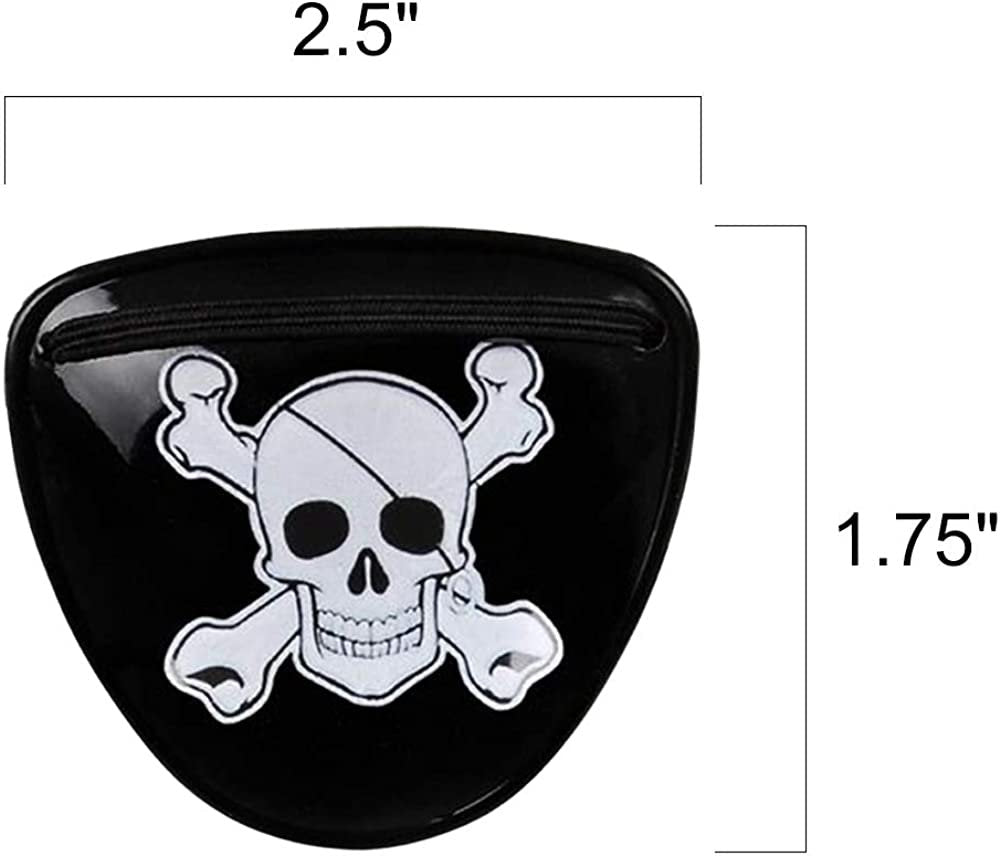 ArtCreativity Pirate Eye Patches, Set of 24, Plastic Eye Patch with Skull  and Crossbones, Eyepatches Fit Most Kids, Pirate Party Favors, Fun Costume 