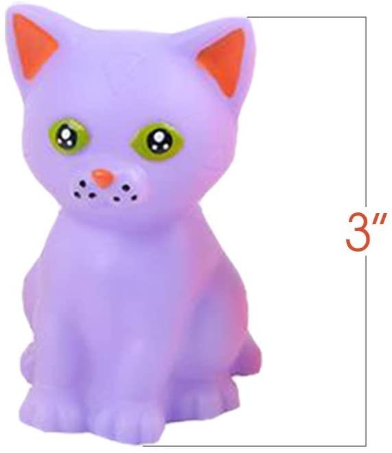 ArtCreativity 3 Inch Rubber Kittens, Pack of 12, Cute Floating Bathtub and Pool Toys in Assorted Colors, Fun Decorations, Carnival Supplies, Party Favors and Small Prizes for Kids