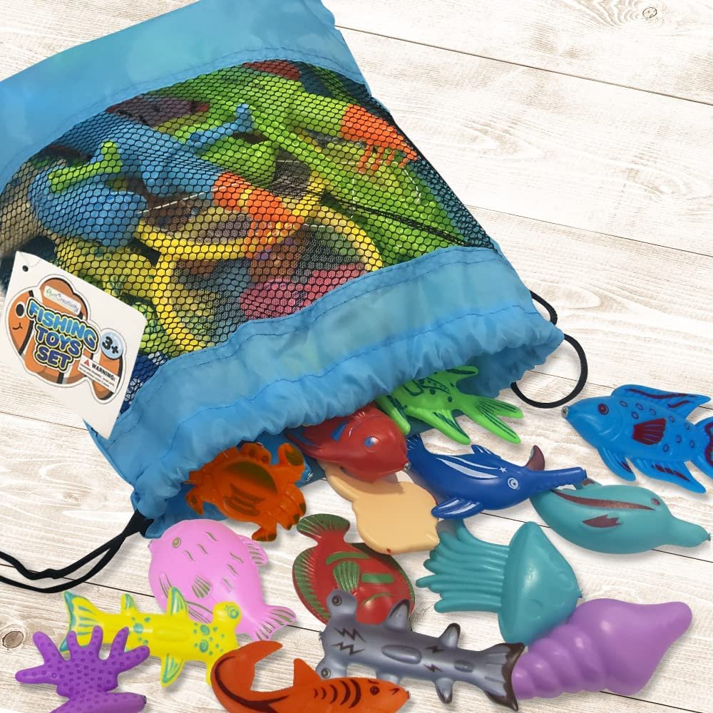 1 Set Kids Educational Toys Magnetic Fishing for Children's Games Boys  Girls Bathroom Bathing Water Summer