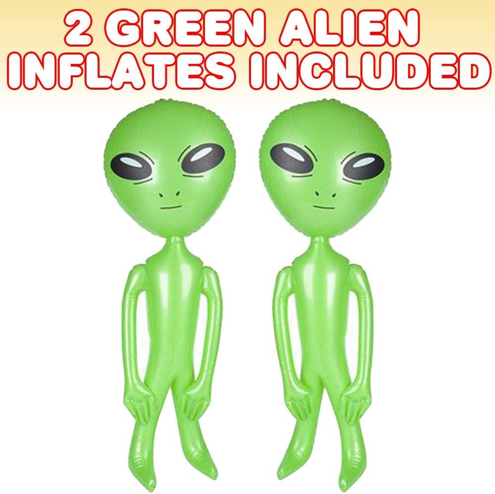 Jumbo Inflatable Alien - 8 Feet Tall | Novelty Party Accessory Jumbo Inflatable Alien - 8 Feet Tall | Novelty Party Accessory
