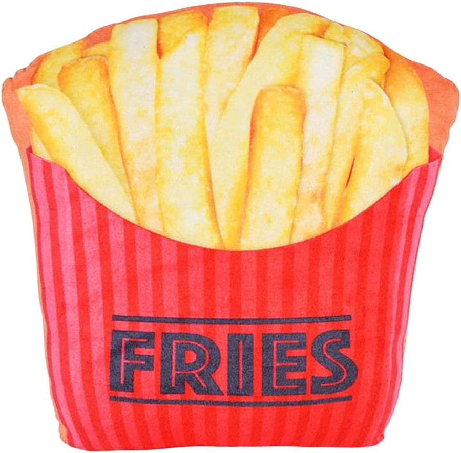 French Fries Pillow, 1PC, Cute Pillow for Kids and Adults with Photorealistic Design, Fun Bedroom, Couch, and Living Room Décor, Gift for Boys, Girls, and Food Lovers, 11"es