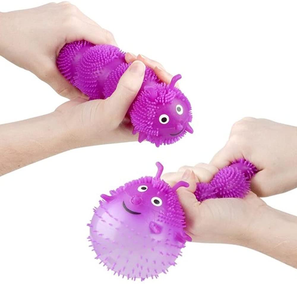Puffer Caterpillars, Set of 6, Squeeze Toys for Children in 6 Bright C Art Creativity Puffer Caterpillars, Set of 6, Squeeze Toys for Children in 6 Bright C Art Creativity