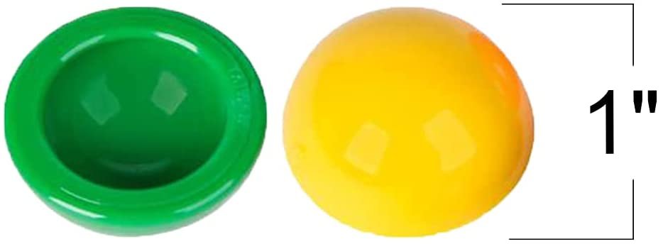 1" Mini Poppers, Bulk Pack of 144, Pop-Up Half Ball Toys in Assorted Colors, Old School Retro 90s Toys for Kids, Birthday Party Favors, Goodie Bag Fillers for Boys and Girls