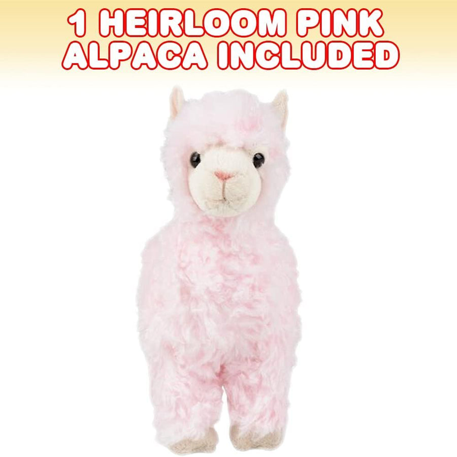 Pink Alpaca Plush Toy, 1PC, Stuffed Alpaca (Valentines Day Gift for Her)
