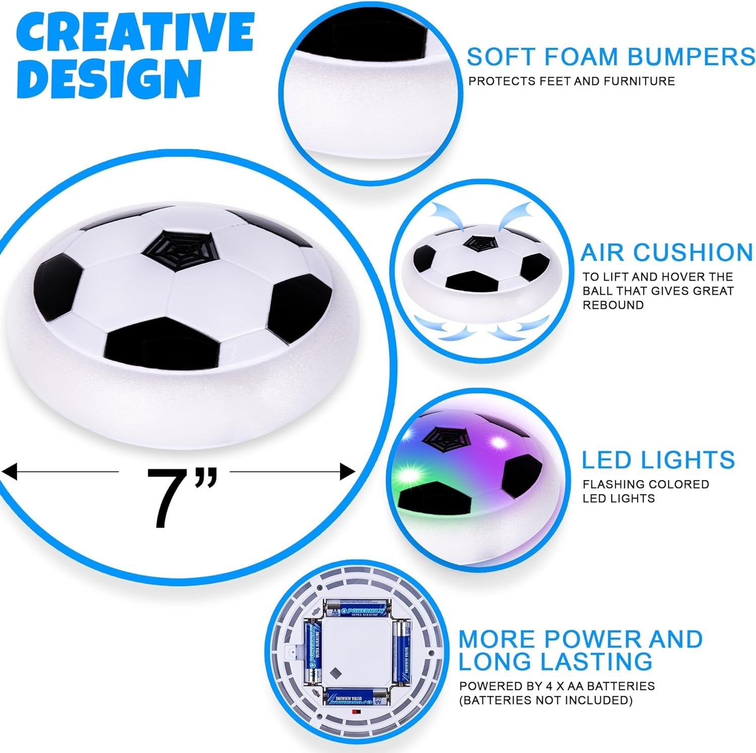 Light up cheap hover ball