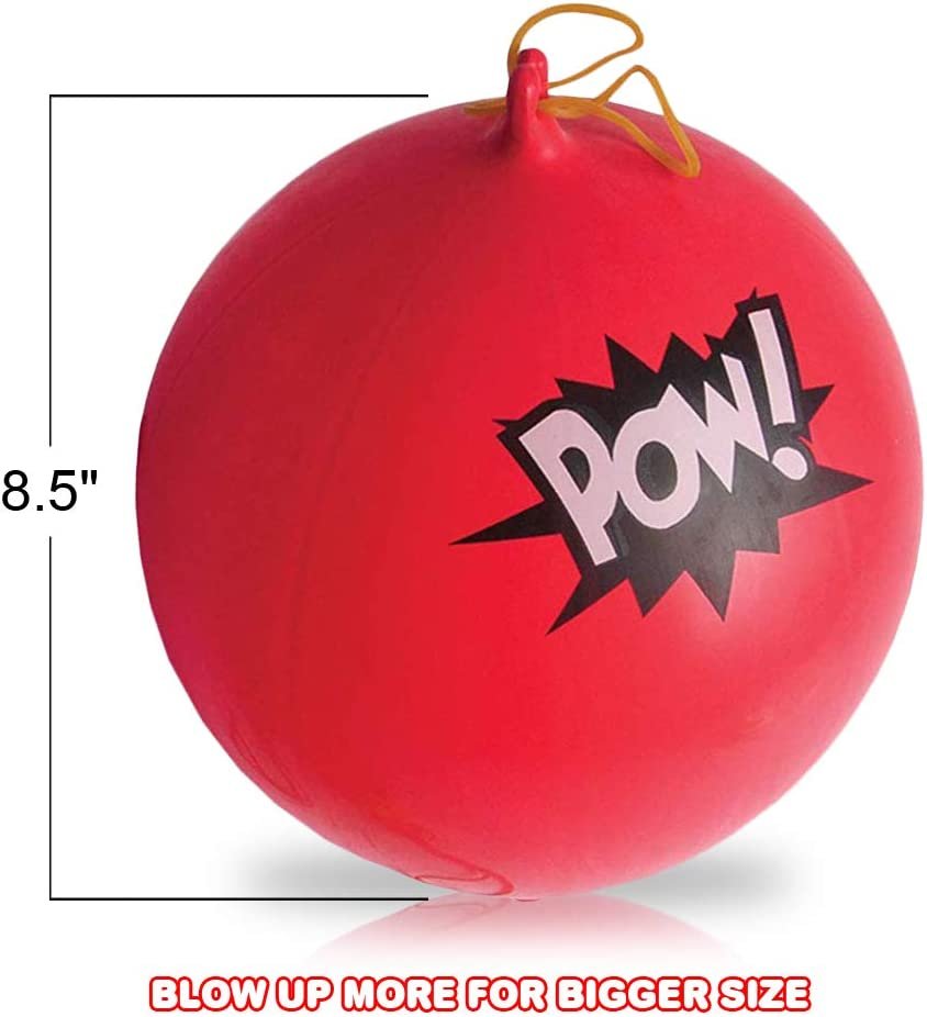 Superhero Punch Balls, Set of 12, Durable Latex Balloons with Rubber Bands, Superhero Party Supplies, Party Favors & Decorations, Goodie Bag Fillers for Kids in Assorted Fun Colors