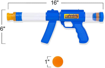 ArtCreativity Foam Ball Launcher with 8 Balls, Pump Action Shooting Toy Blaster for Kids, Outdoor Summer Fun, Fetch Toy for Dogs, Best Holiday or Birthday Gift for Boys and Girls