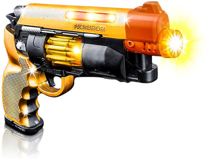 Blade Runner Toy Pistol by ArtCreativity Toy Gun for Kids with LED and Sound Effects, Design, Batteries Included, Sturdy Plastic Design, Great Gift Idea for Boys & Girls