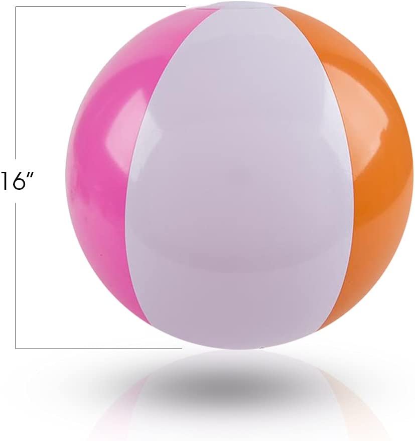 Pink and white beach clearance balls