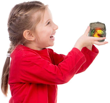 ArtCreativity Color Changing T-Rex Stone, Light-Up Dinosaur Cycles Through 6 Awesome Colors, Battery-Operated Dino Décor with Multi-Colored LEDs, Dinosaur Party Decorations, Best T-Rex Gifts for Kids