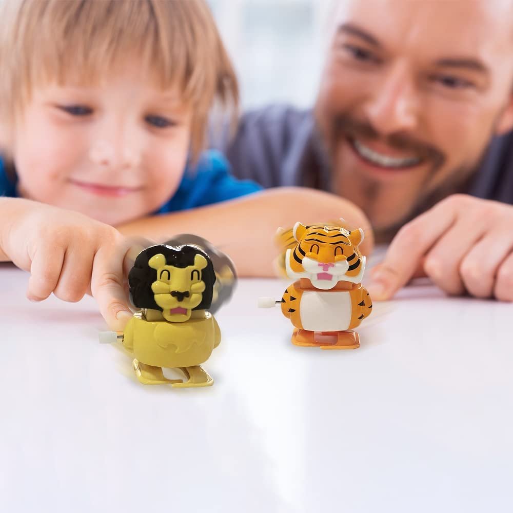 Wind Up Animal Toys for Kids, Set of 4, Walking Wind Up Toys with Elep ...