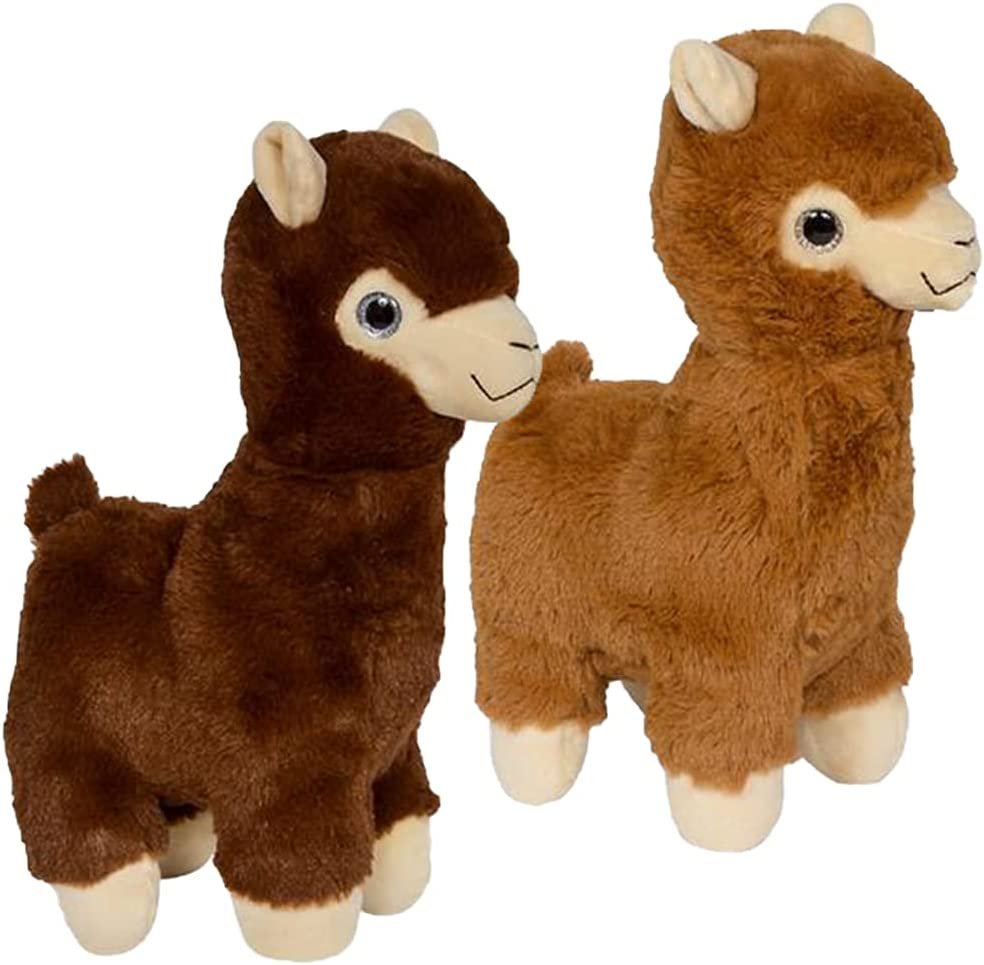 ArtCreativity Llama Plush Toys, Set of 2, Stuffed Llama Toys for Kids, Soft Plush Material, Baby Nursery Décor, Creative Boys’ and Girls’ Room Decorations, Animal Party Décor