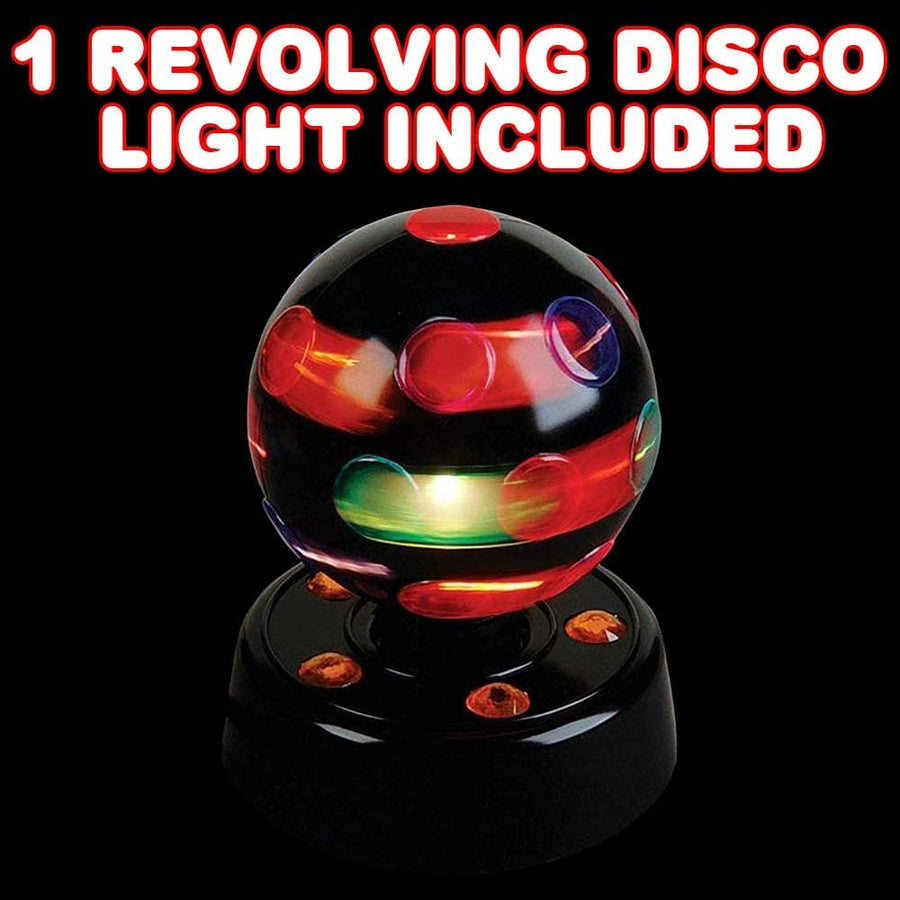 Revolving Disco Light for Kids and Adults, 1PC, Multi-Colored LED Party Disco Lighting, Perfect for Room Decor, Wedding Reception Decorations, Great Birthday & Holiday Present