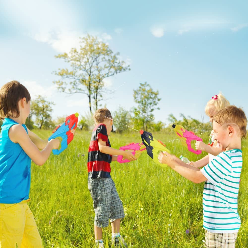 ArtCreativity Water Blasters, Set of 3, Water Squirt Guns for Kids in Vibrant Colors, Futuristic Water Shooting Pistols, Toys for Swimming Pool, Beach and Outdoor Summer Fun