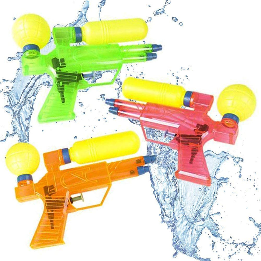 Double Barreled Water Squirters, Pack of 6, Assorted Colors Water Squirt Toy Guns for Swimming Pool, Beach and Outdoor Summer Fun, Cool Birthday Party Favors for Boys and Girls