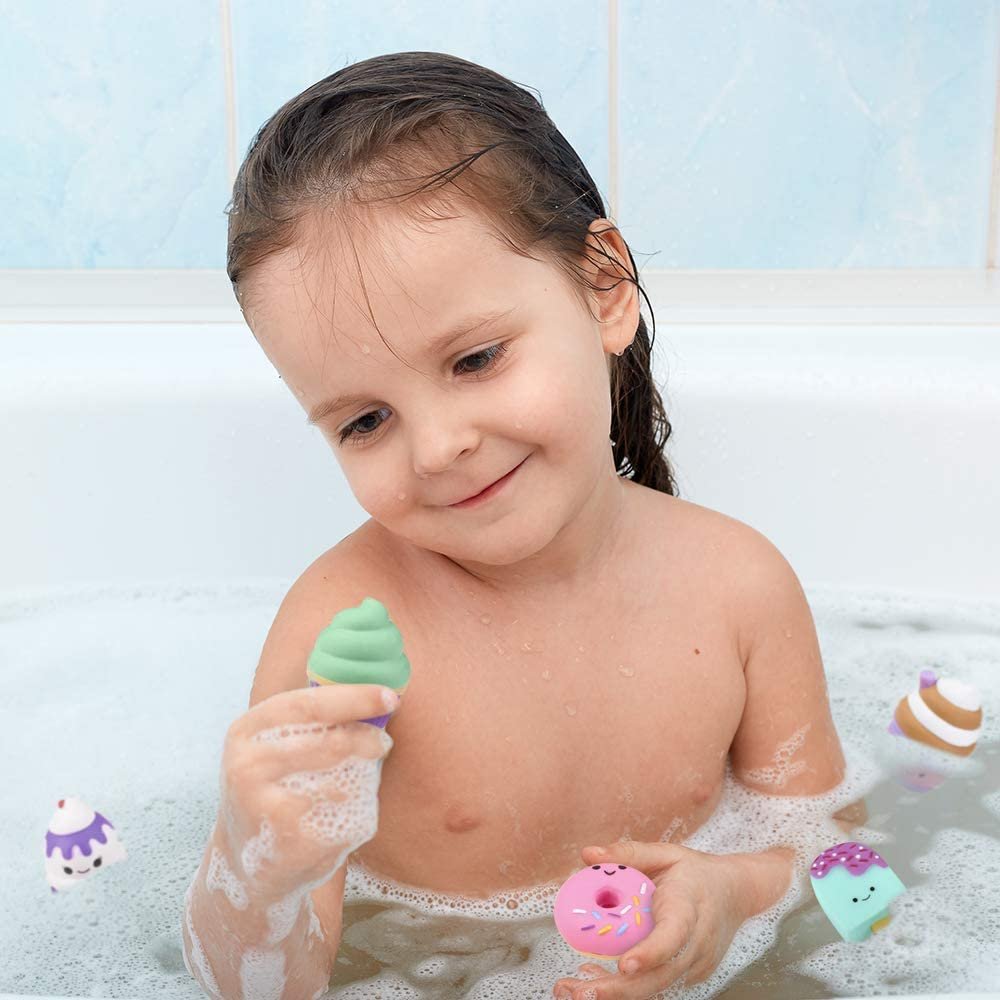 ArtCreativity Food Toys for Kids, Set of 50, Assorted Rubber Sweet Tre Art Creativity