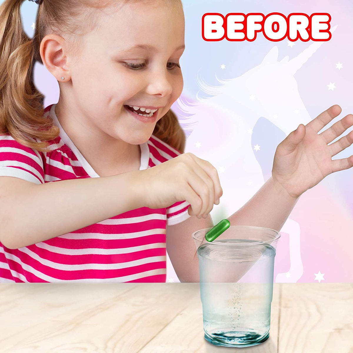 Magic Growing Unicorn Capsules - Grow in Water - 2 Packs with 12 Expanding Animals Capsules Each - Cute Color Variety - Kids’ Birthday Party Favors, Contest Prize or Gift Idea