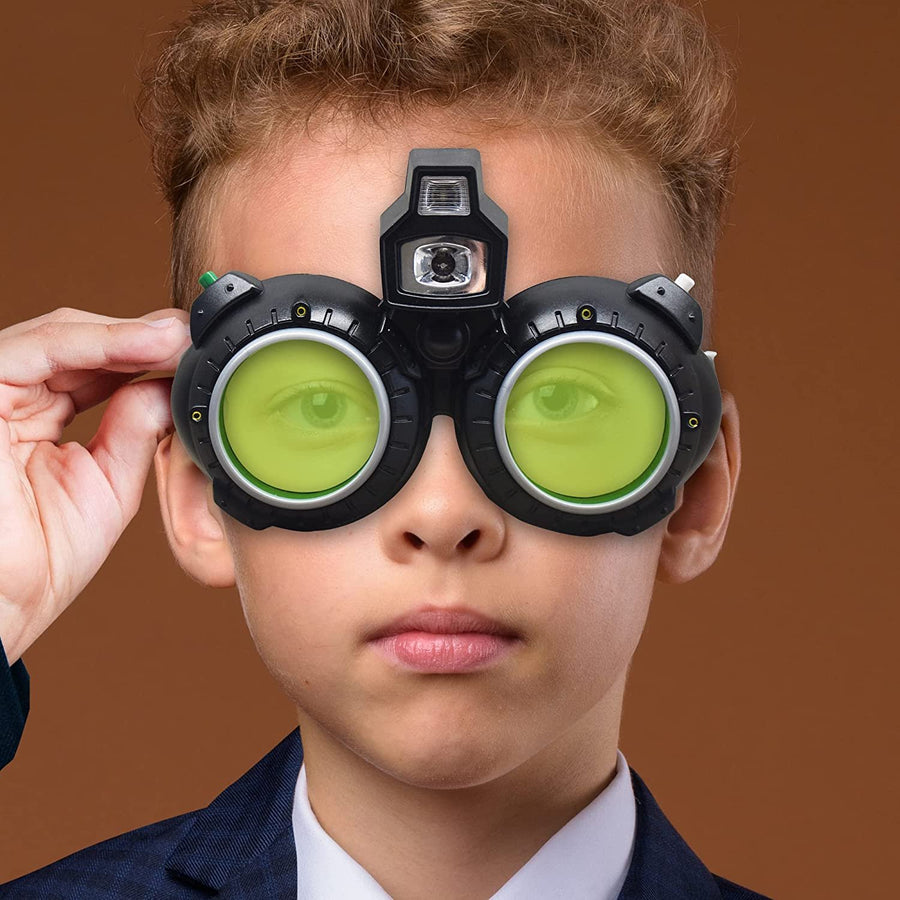 Night Vision Glasses, Kids Spy Gear Glasses with 3D Lenses & LED Light