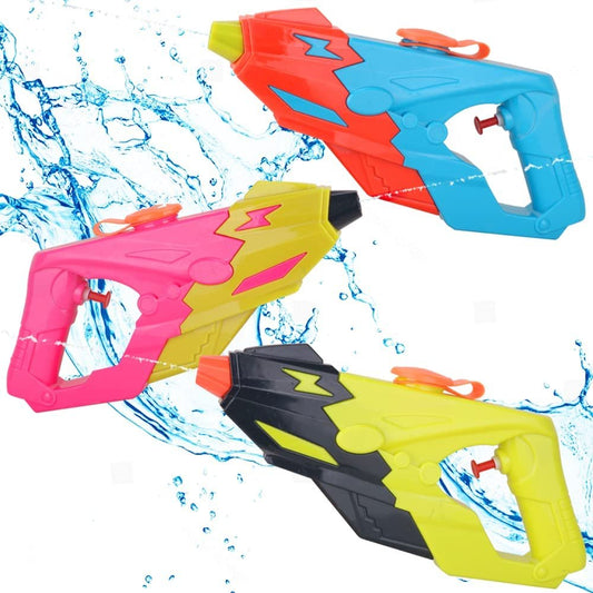 ArtCreativity Water Blasters, Set of 3, Water Squirt Guns for Kids in Vibrant Colors, Futuristic Water Shooting Pistols, Toys for Swimming Pool, Beach and Outdoor Summer Fun