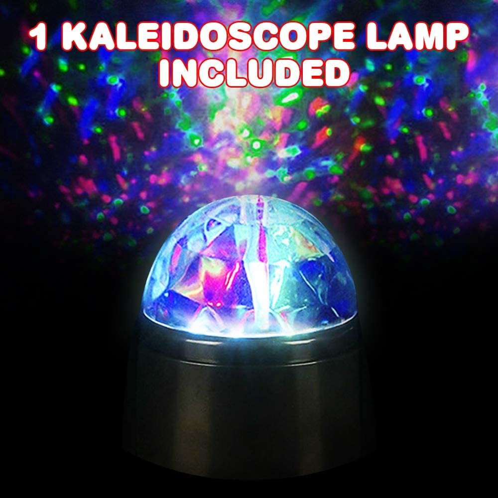 ArtCreativity Kaleidoscope LED Lamp, 1PC, Multi-Color LED Party Light for Kids and Adults, Battery Operated Decorative Lighting, Portable Mini Disco Light, Great Gift Idea for Boys and Girls