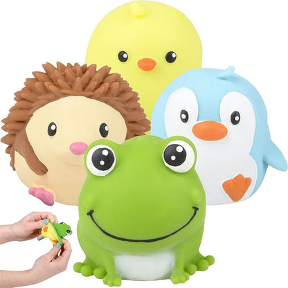 ArtCreativity Flip Animal Toys for Kids, Set of 4, Fidget Toys with a 2-in-1 Design, Stress Relief Toys for Kids and Adults, Animal Party Favors, Variety of Fun Characters