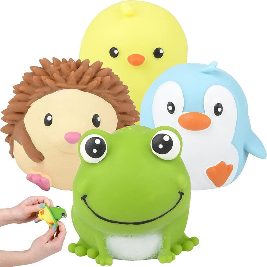Flip Animal Toys for Kids, Set of 4, Fidget Toys with a 2-in-1 Design, Stress Relief Toys for Kids and Adults, Animal Party Favors, Variety of Fun Characters