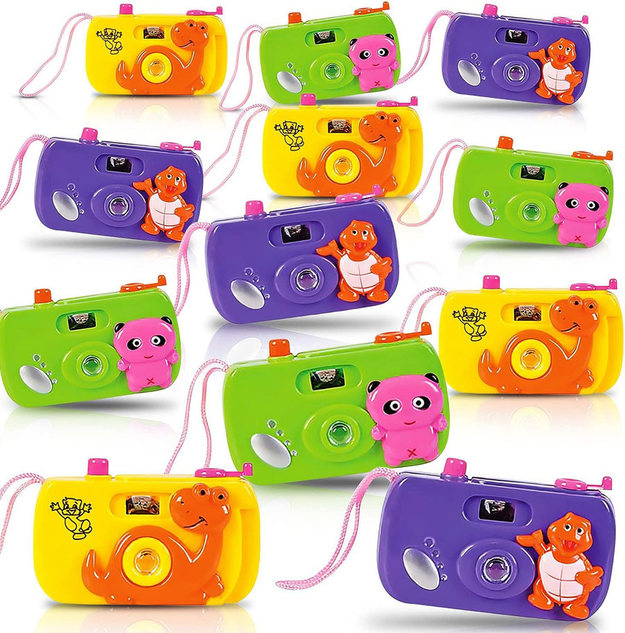 ArtCreativity Kids’ Camera Toy Set - Pack of 12 - Children’s Pretend Play Prop with Images in Viewfinder - Birthday Party Favors, Goodie Bag Fillers, Idea for Boys, Girls, Toddler