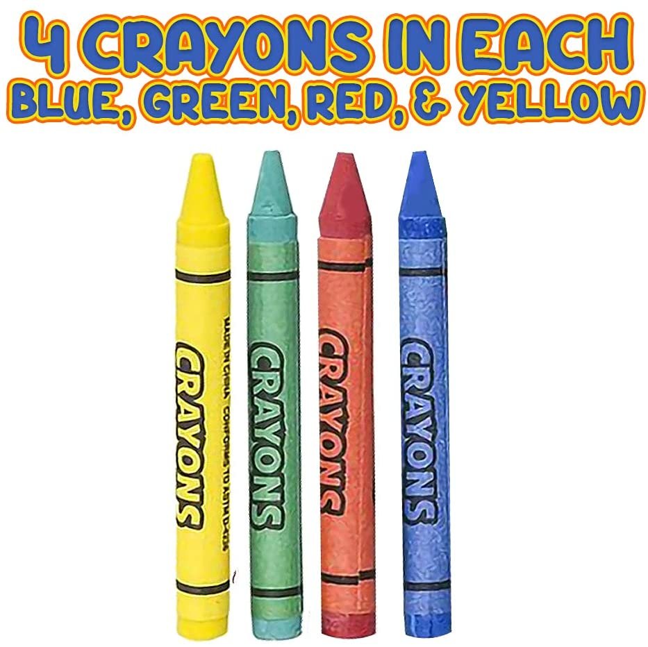 ArtCreativity Bulk Crayon Packs, 25 Sets of 6 Packs of Crayons (150ct),  Classroom Crayons for Students, Non-Toxic Crayon Party Favors for Kids,  Arts 