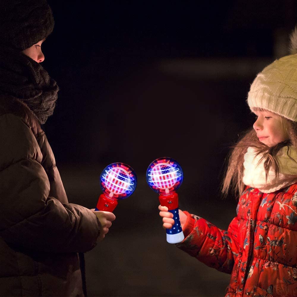 ArtCreativity 7.5 Inch Light Up Patriotic Magic Ball Toy Wand for Kids –  Art Creativity