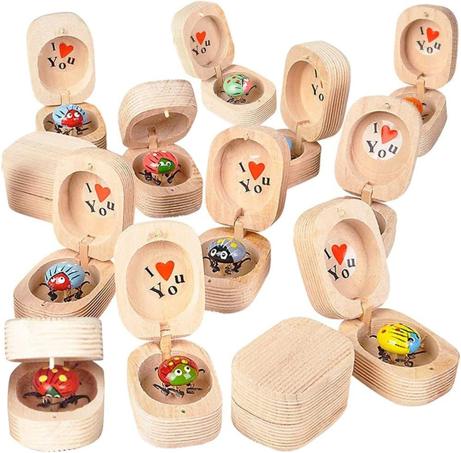 5 Assorted Insects Includes 12 Bug in The Box, For Kids Age 3+, I Love You Message on It, Assortment May Vary Ideal for Christmas Stocking Stuffer, Easter Egg Filler, Party Favors