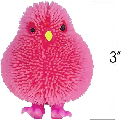 ArtCreativity 3 Inch Chicken Puffers, Pack of 12, Chick Surprise Toys for Filling Easter Eggs, Easter Party Favors, Egg Hunt Supplies, Stress Relief Toys for Kids, Assorted Neon Colors