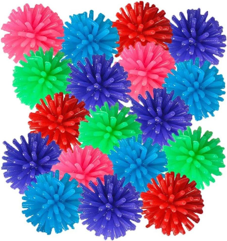 Spiky Hedge Balls for Kids, Bulk Pack of 144, Soft Sensory Balls in Various Vibrant Colors, Calming Sensory Fidget Toys for Autistic Children, Fun Birthday Party Favors