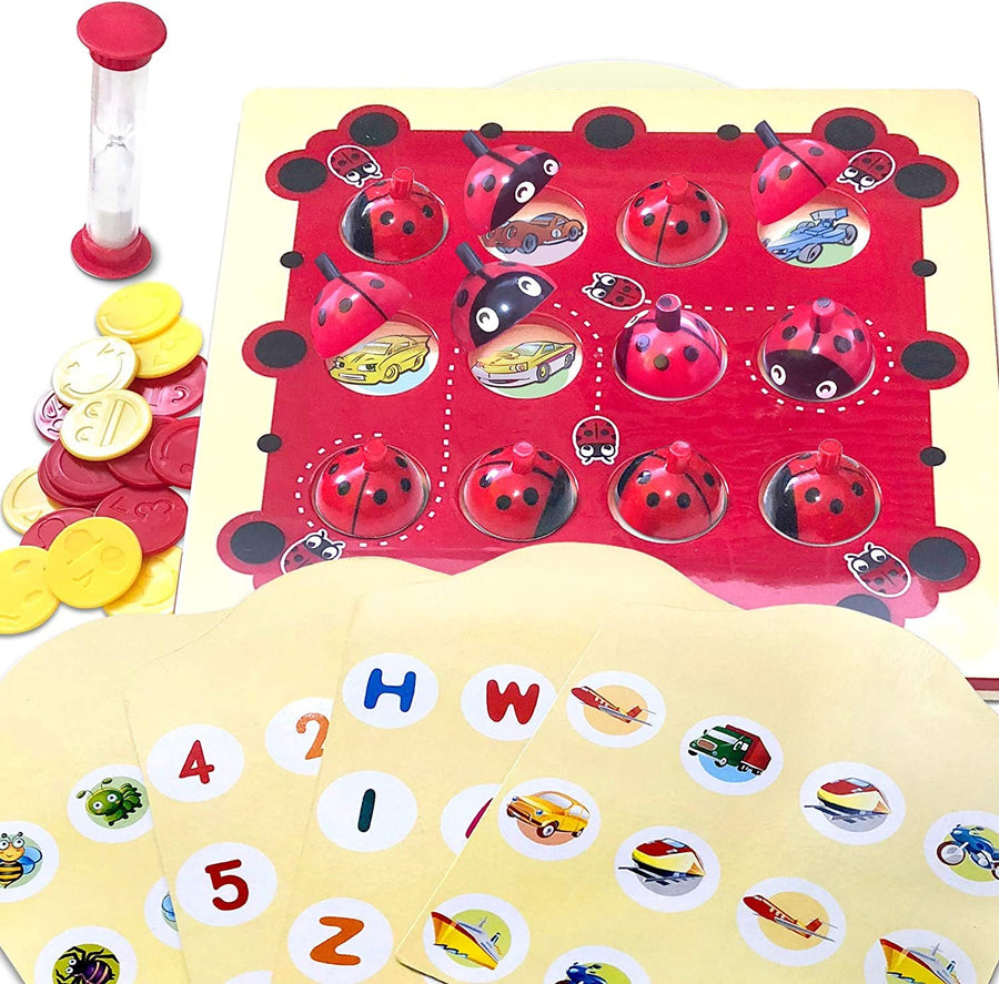 Ladybug Memory Matching Game for Kids - 8 Educational Match Games