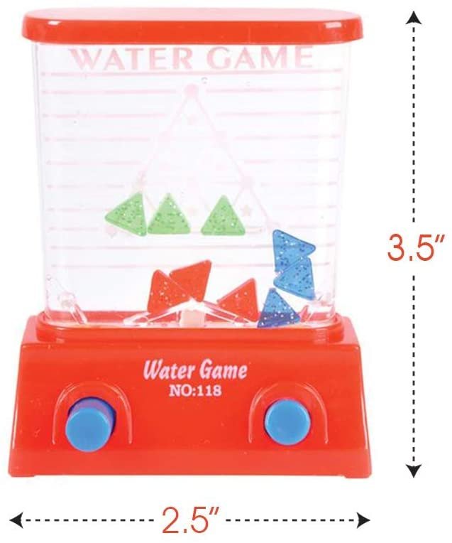 ArtCreativity Triangle Water Game, Set of 2, Handheld Water Game for Kids, Goody Bag Fillers, Birthday Party Favors for Children, Road Trip Travel Toys for Boys and Girls